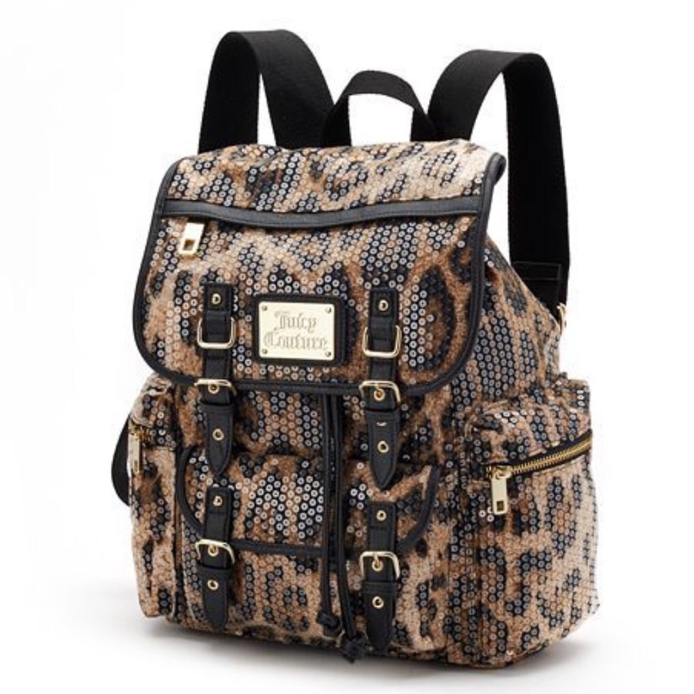 Juicy Couture Leopard Sequin Backpack